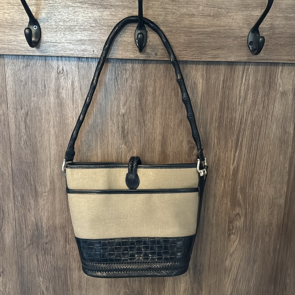Vintage Brighton Canvas and Leather Shoulder Bag - Picture 3 of 7